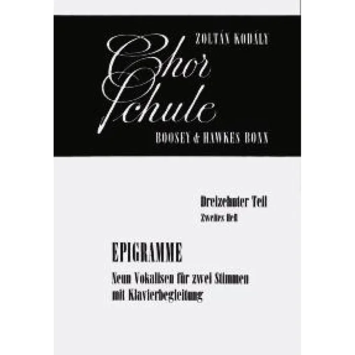 Kodály, Zoltán – Chorschule Vol. 13/2