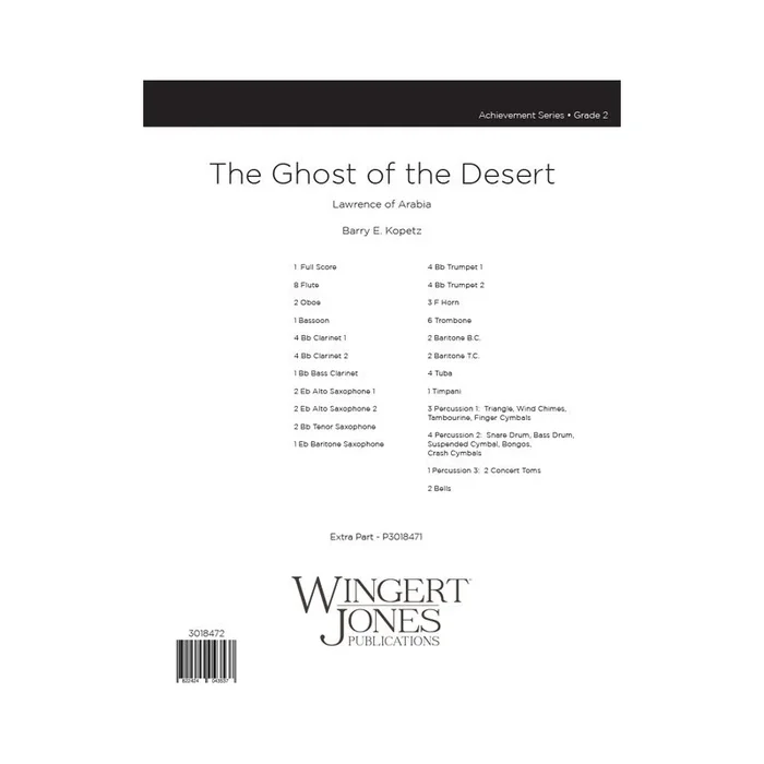 Kopetz, Barry E. – The Ghost of the Desert – Full Score