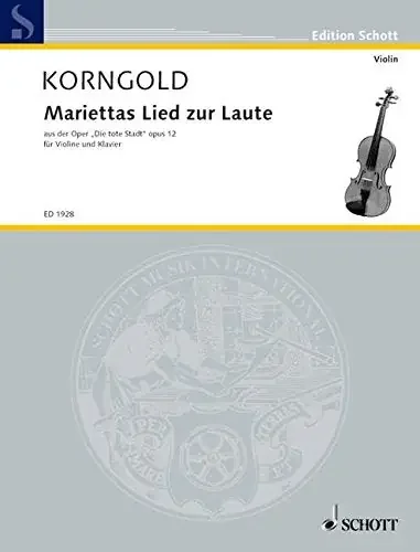 Korngold – Mariettas Lied Zur Laute (Violin)