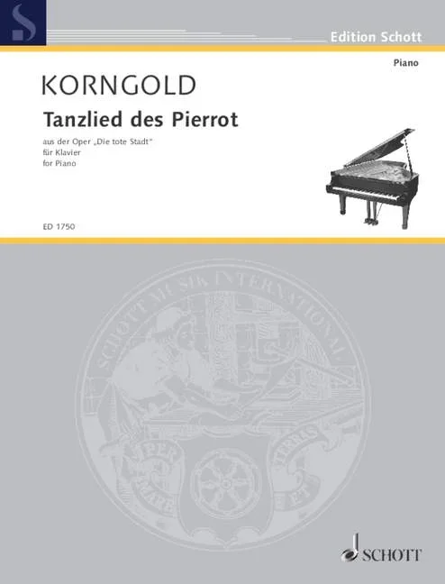 Korngold: Tanzlied des Pierrot (arr. for piano)