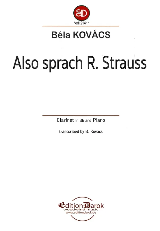 Kovács: Also sprach R. Strauss