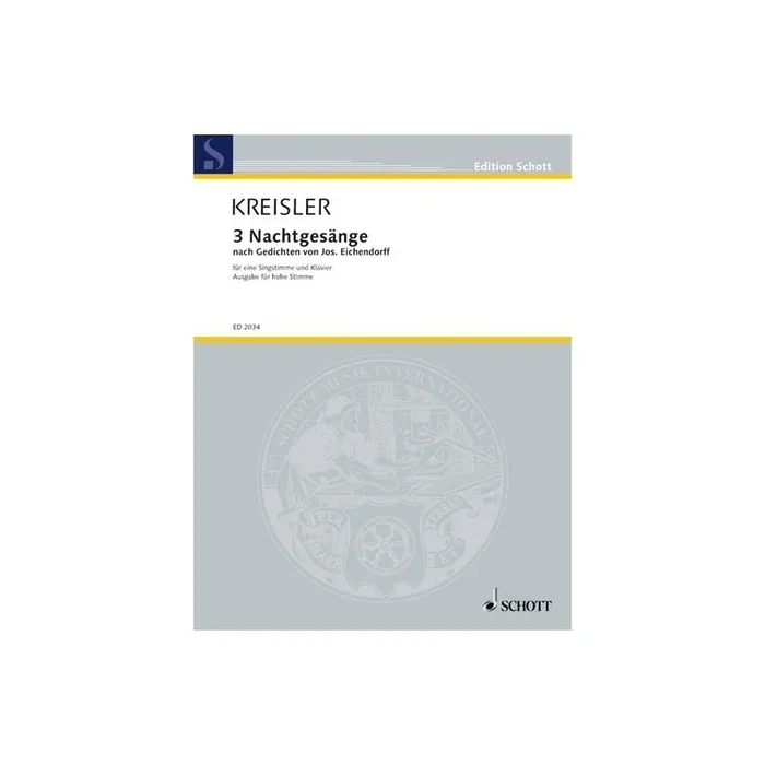 Kreisler, Fritz – 3 Nachtgesänge