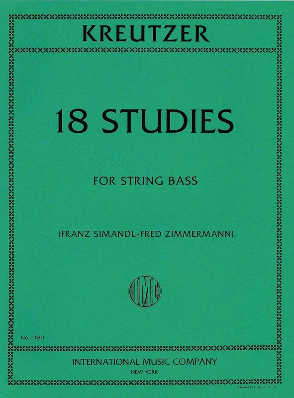 Kreutzer: 18 Studies (arr. for double bass)