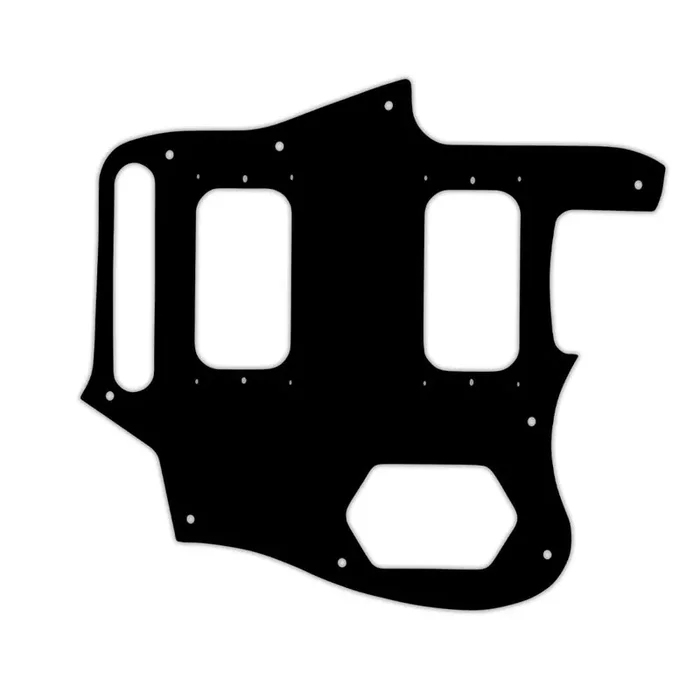 Kurt Cobain Signature Series Jaguar – Thin Shiny Black .060″ / 1.52mm Thickness, No Bevelled Edge