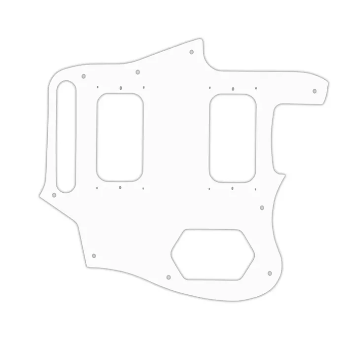 Kurt Cobain Signature Series Jaguar – Thin Shiny White .060″ / 1.52mm Thickness, No Bevelled Edge