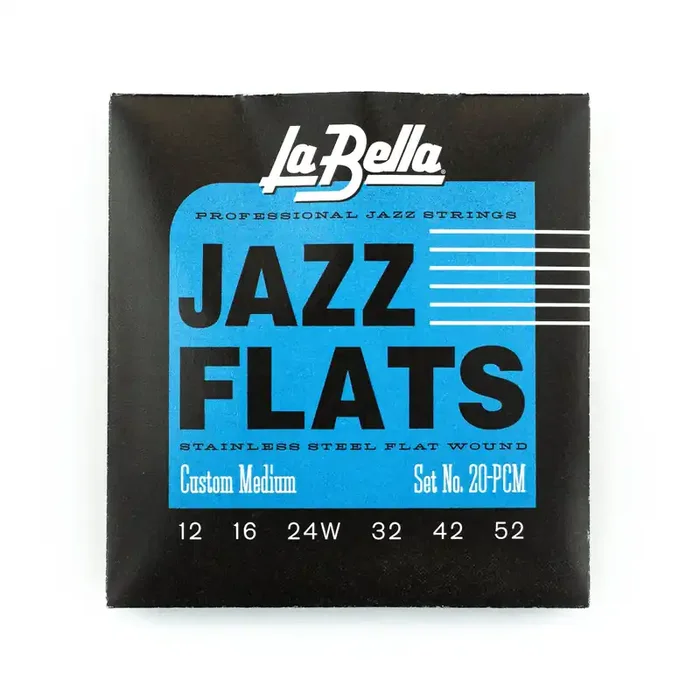 La Bella 20PCM Jazz Flats 12-52 Stainless Steel Electric Guitar Strings