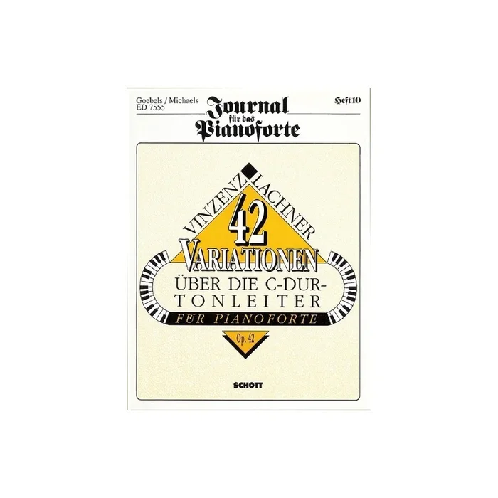 Lachner, Vinzenz – 42 Variations of the C Major scale op. 42 Issue 10