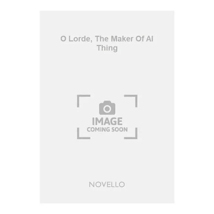 Lake, Harold C. – O Lorde, The Maker Of Al Thing