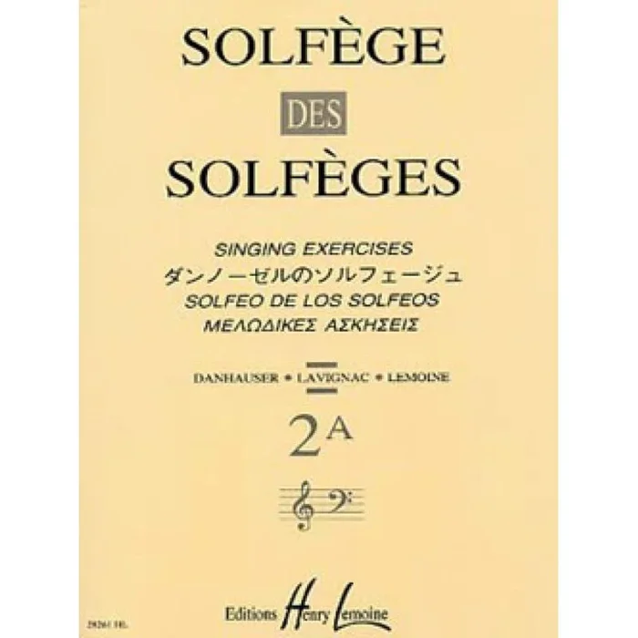 Lavignac, Albert – Solfège des Solfèges Vol.2A sans accompagnement
