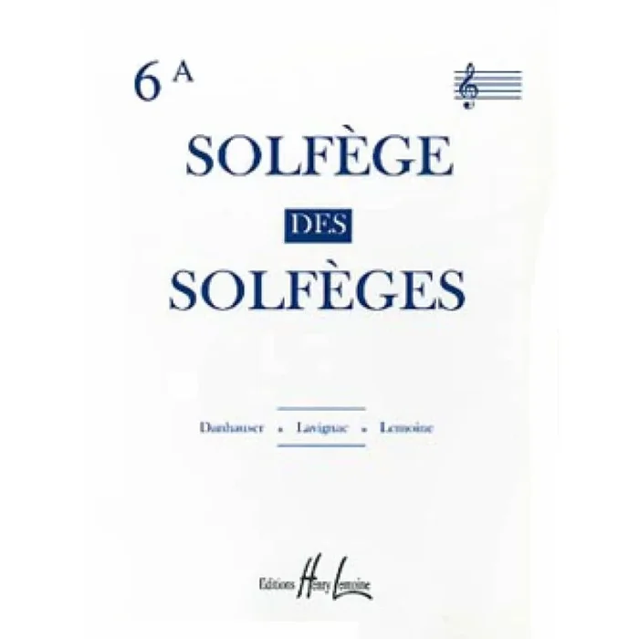 Lavignac, Albert – Solfège des Solfèges Vol.6A avec accompagnement