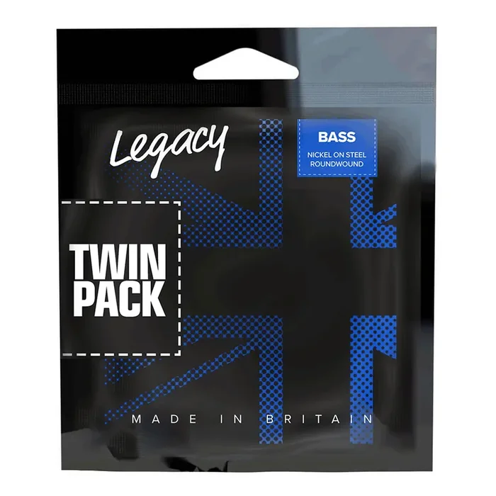 Legacy Nickel Round Wound Nickel 45-105 Bass Guitar Strings, Twin Pack