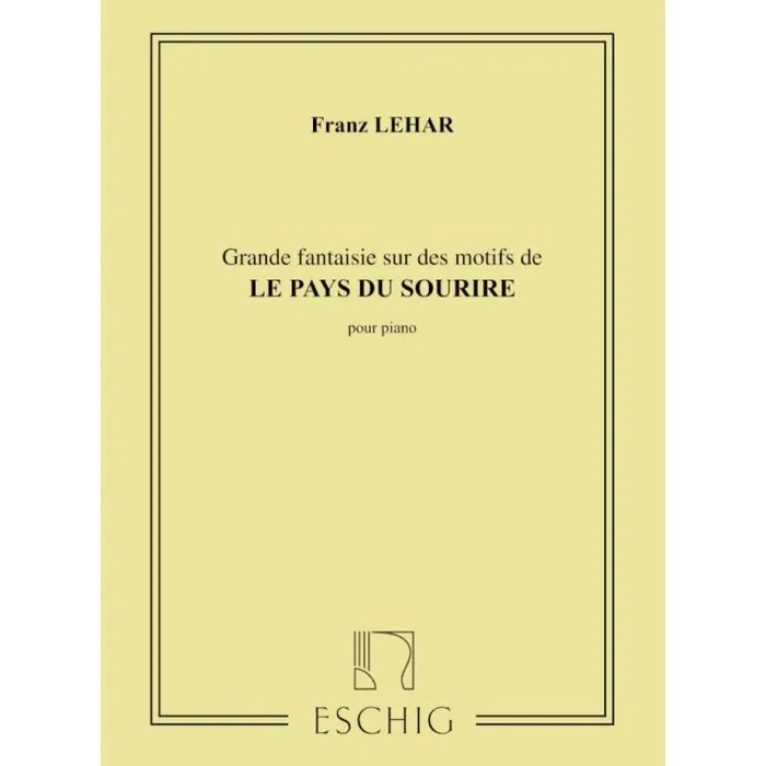 Lehár, Franz – Pays Du Sourire Fant. Piano