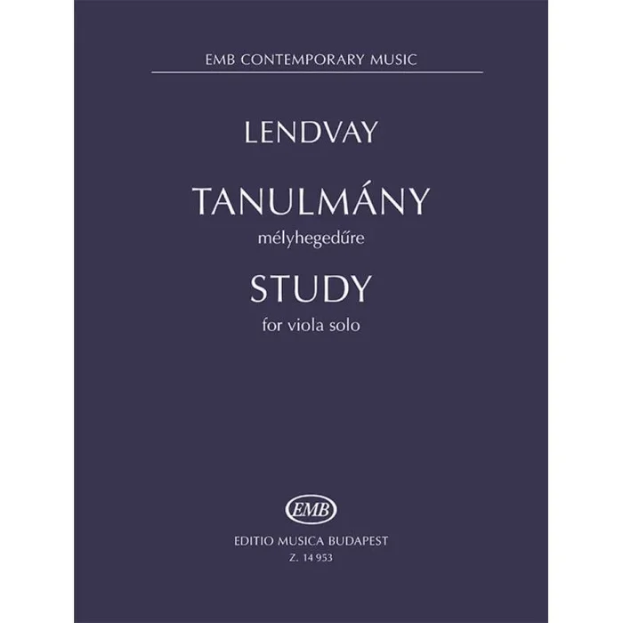 Lendvay, Kamilló – Study (solo viola)