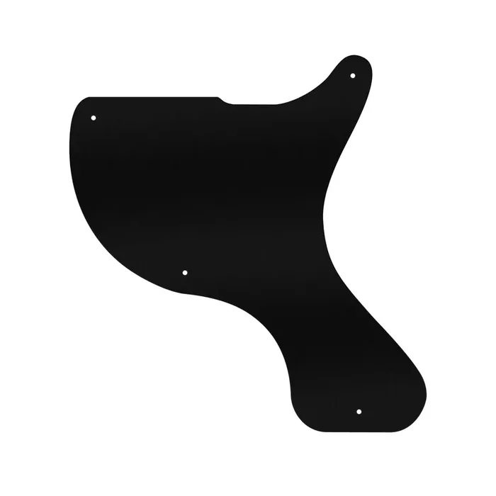 Les Paul Junior Double Cut – Matte Black .090″ / 2.29mm thick, with bevelled edge.