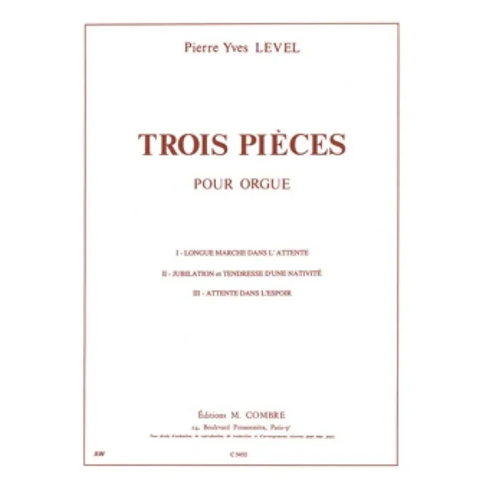 Level, Pierre-Yves – Pièces (3)