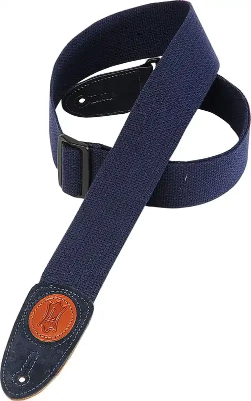 Levy‘s Cotton Guitar Strap, Suede Ends (Navy) MC8-NAV