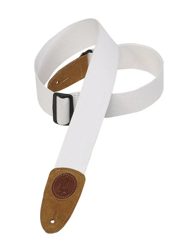 Levy‘s Cotton Guitar Strap (White) MSSC8-WHT