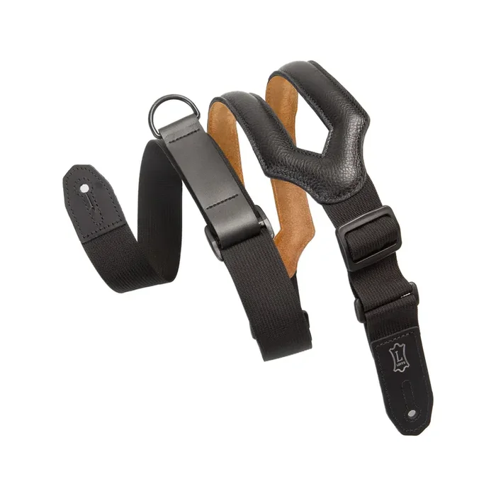 Levy‘s MRHSS 3inch Ergonomic Right Height Guitar Strap, Black