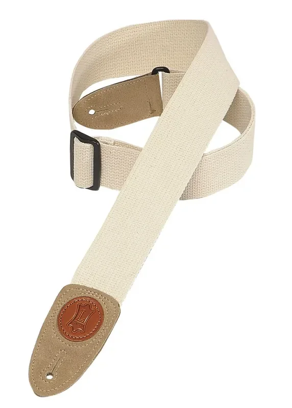 Levy‘s MSSC8-NAT Cotton Guitar Strap – Natural