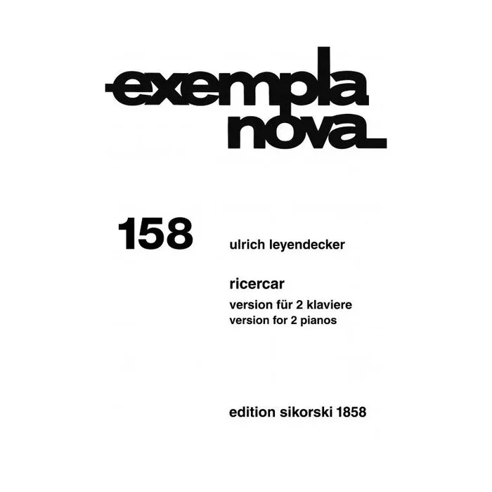 Leyendecker, Ulrich – Ricercar 158