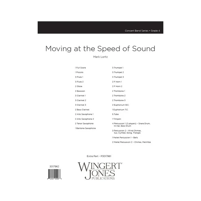 Lortz, Mark – Moving at the Speed of Sound – Full Score