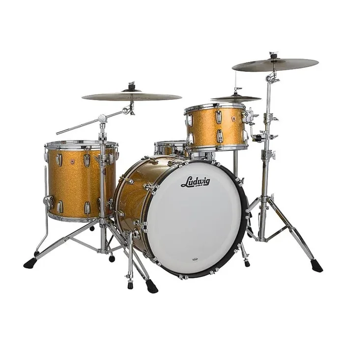Ludwig Classic Maple Drum Kit Shell Pack, Gold Sparkle