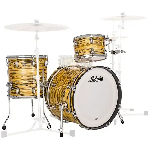 Ludwig Classic Maple Drum Kit Shell Pack, Lemon Oyster