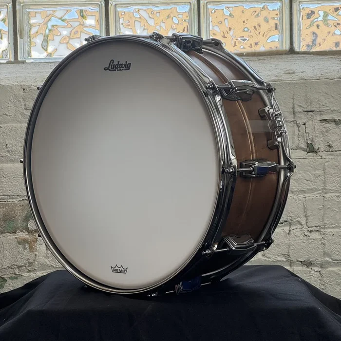 Ludwig Copper Phonic 6.5X14 Snare Drum Natural Patina Imperial Lugs