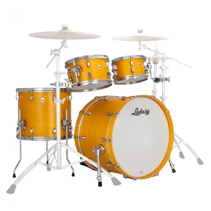 Ludwig NeuSonic Rapid Mod2 4-Piece Drum Kit (Satin Gold Slumbers)