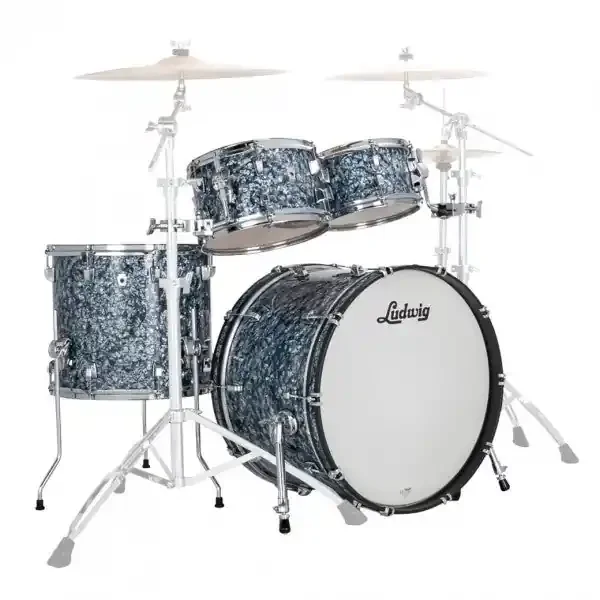 Ludwig NeuSonic Rapid Mod2 4-Piece Drum Kit (Steel Blue Pearl)