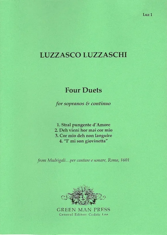 Luzzaschi 4 Duets for Sopranos and Basso Continuo
