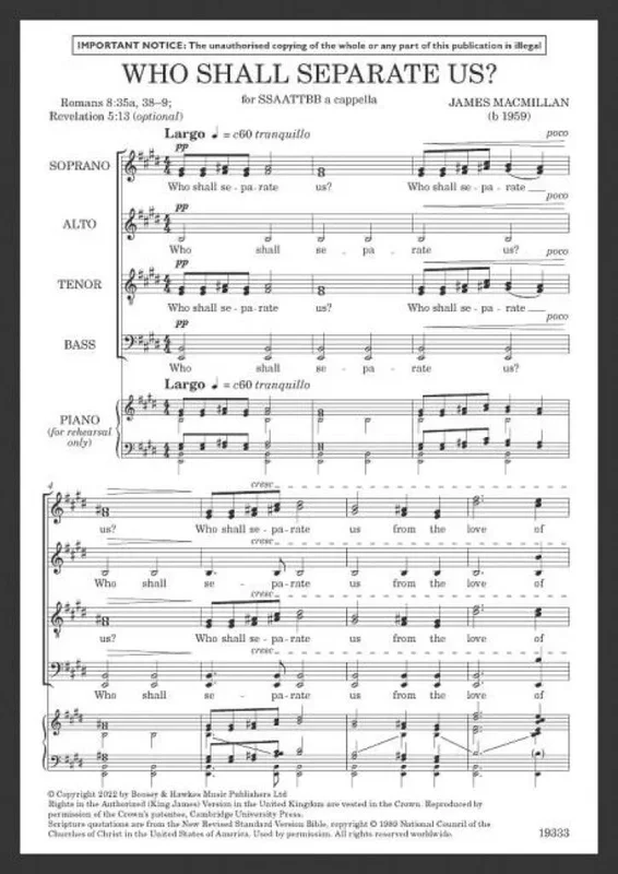 MacMillan: Who Shall Separate Us?