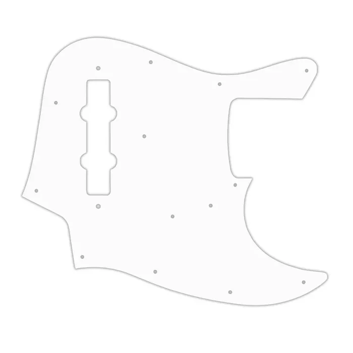 Made In Japan Jazz Bass – Thin Shiny White .060″ / 1.52mm Thickness, No Bevelled Edge