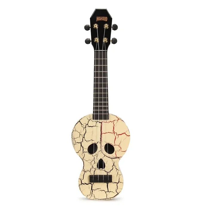Mahalo Creative Series Soprano Ukulele – Skull (White)