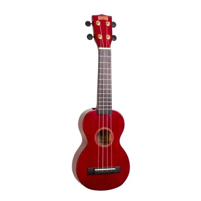 Mahalo Hano Series Soprano Ukulele (Transparent Red)
