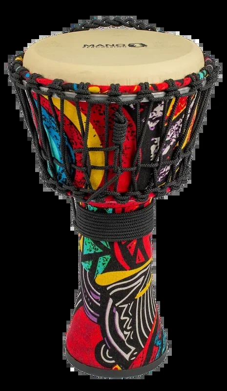 Mano 8 Inch Rope Djembe with Bag and Rubber Base