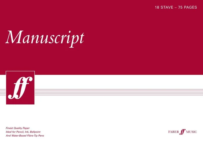 Manuscript Pad A3 18 stave 75 pages