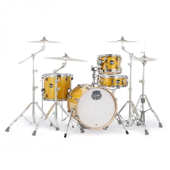 Mapex Mars Birch “Bop” Drum Kit Shell Pack 18″ Bass – Sunflower Sparkle