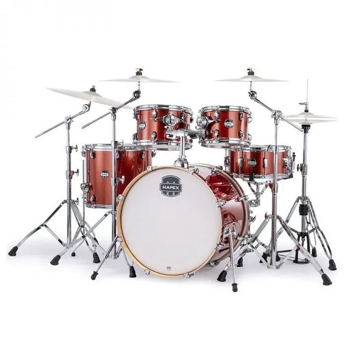 Mapex Mars Birch “Rock” Drum Kit Shell Pack – Orange Sparkle