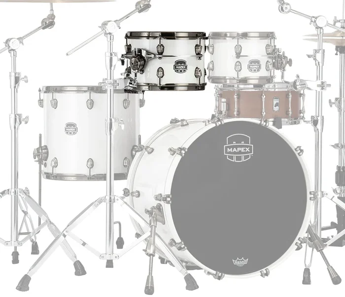 Mapex Saturn Evolution Birch Blend 10 ” x 7 ” Tom In Polar White