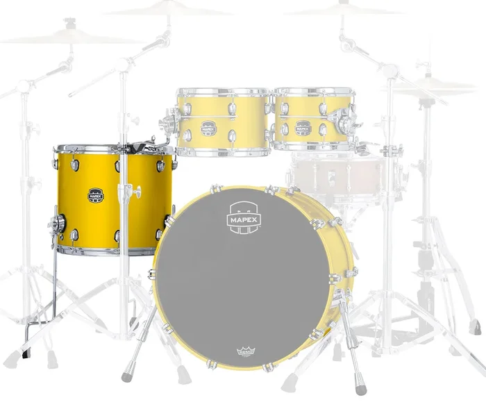 Mapex Saturn Evolution Birch Blend 16 ” x 14 ” Floor Tom In Tuscan Yellow