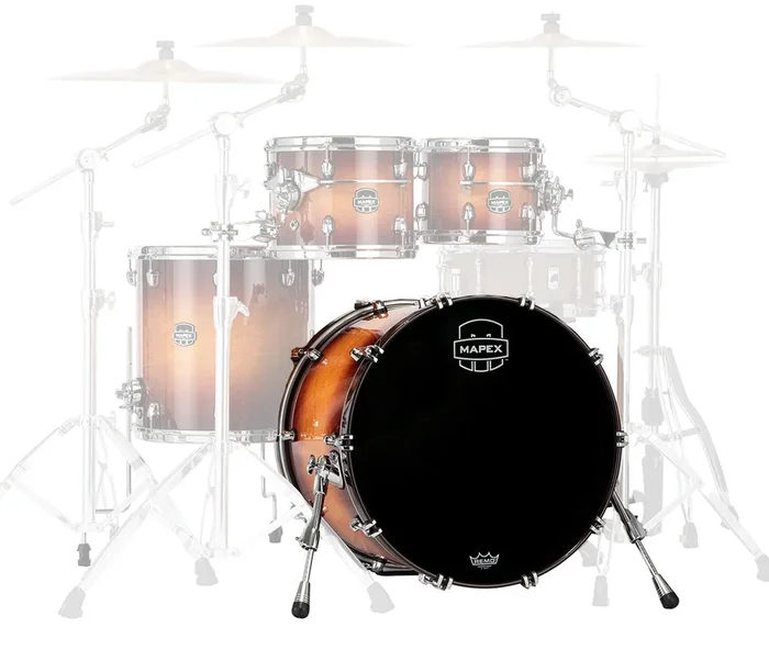 Mapex Saturn Evolution Maple Blend 22 ” x 16 ” Bass Drum (No Mount) In Exotic Sunburst