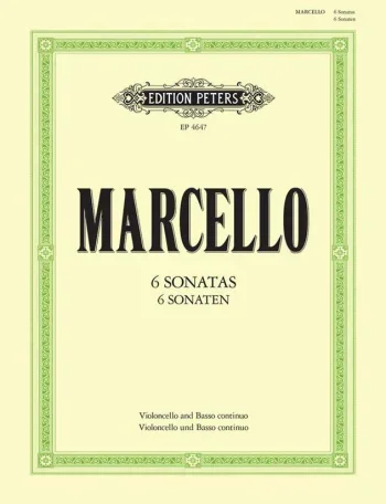 Marcello : 6 Sonatas OP.2: Cello & Piano (Peters)