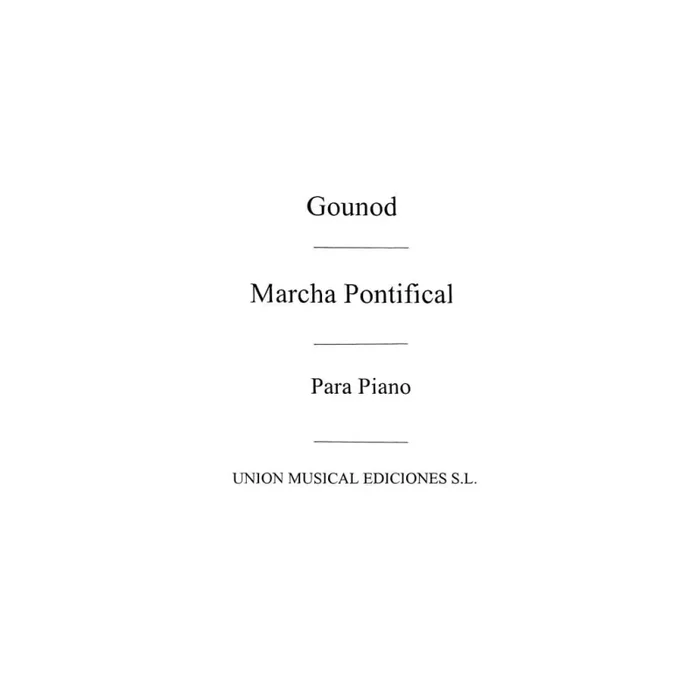 Marcha Pontifical For Piano