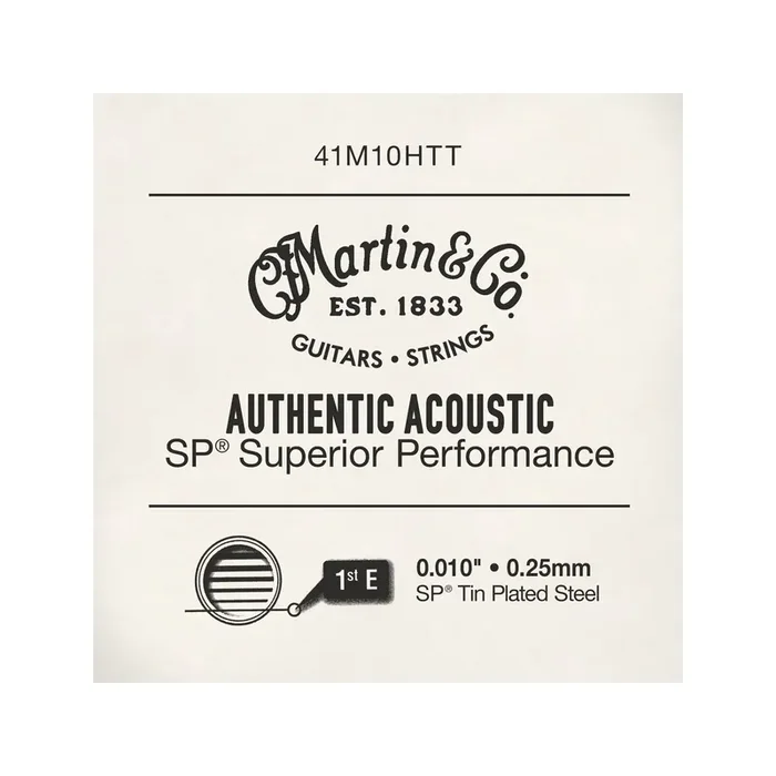 Martin 41M10HTT Authentic Acoustic SP Acoustic Guitar Single String, .010