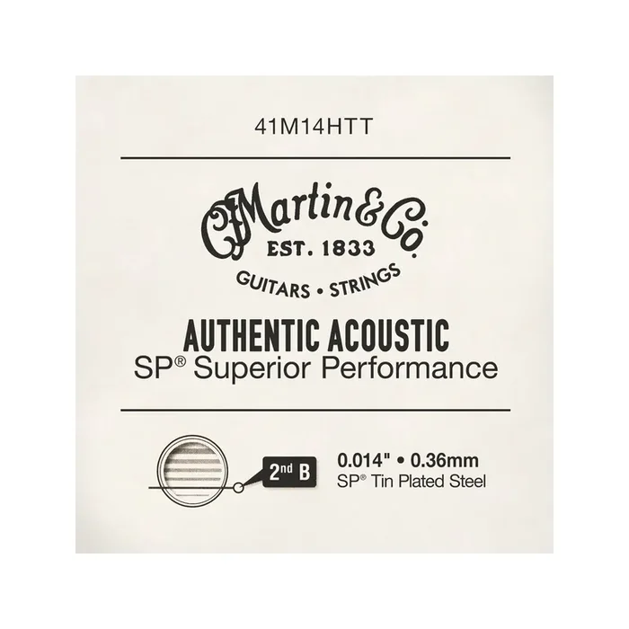 Martin 41M14HTT Authentic Acoustic SP Acoustic Guitar Single String, .014