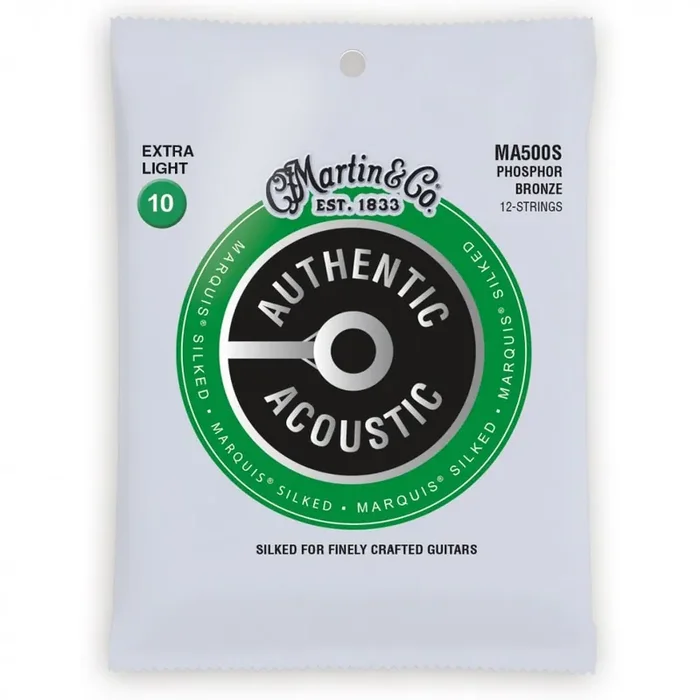 Martin Authentic Acoustic Marquis Phosphor Bronze 12-String 10-47 Acoustic Guitar Strings