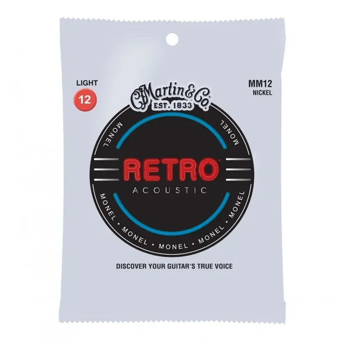 Martin RETRO Monel Wound 12-54 Acoustic Guitar Strings