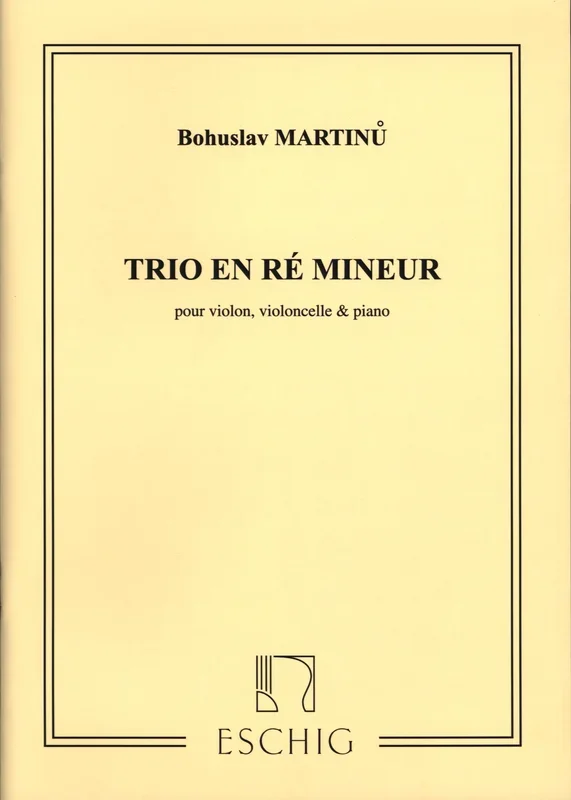 Martinů: Piano Trio in D Minor