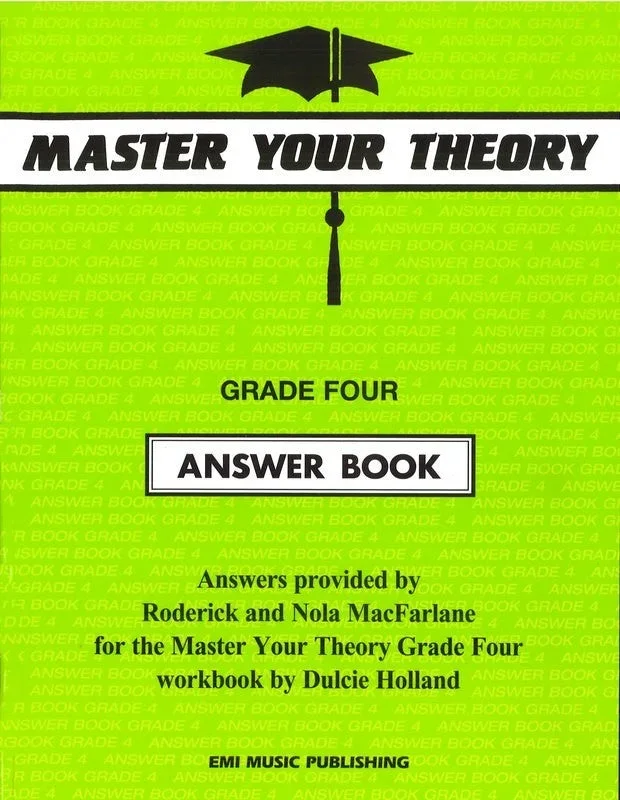 Master Your Theory Grade Four Answer Book